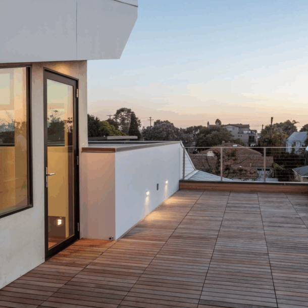 Outside upstairs Mar Vista patio