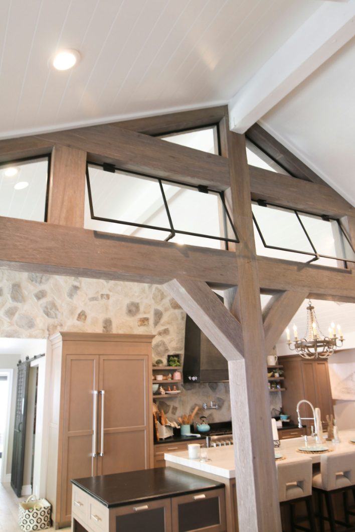 A frame roof